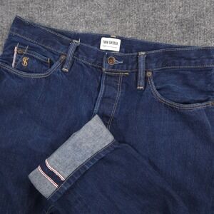 Todd Snyder Jeans Mens 32X26* Blue Slim 12.5oz Cotton Selvedge Medium Wash Denim